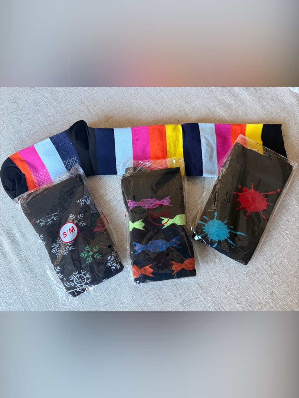 Laite Hebe Compression Socks 4 Pair Bundle S/M NWOT